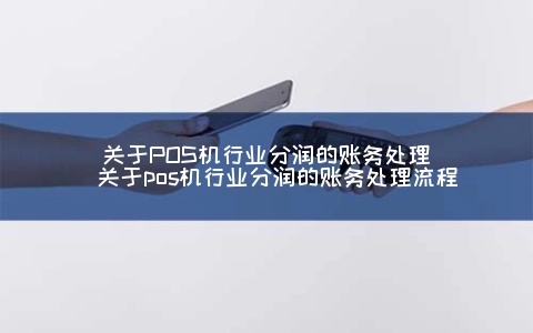 POS机行业账务处理方法分享（POS机行业账务管理技巧）
